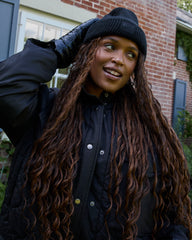 Tuque en tricot - Noir