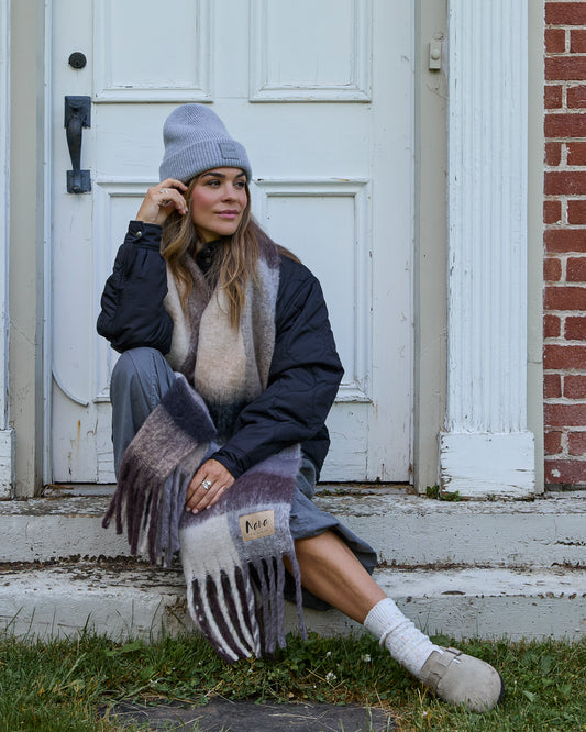 Foulard Geneviève - Multi taupe