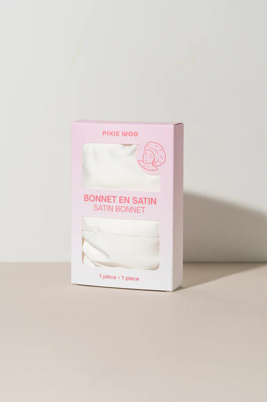 Bonnet de satin - Rose