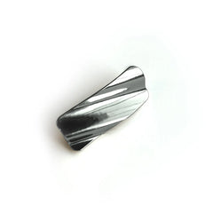 Barrette à cheveux métallique Ludi- Argent poli