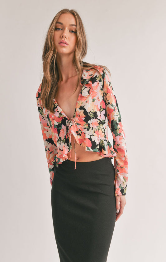 Blouse Beauty flowers