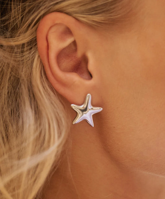 Boucles d'oreilles Étoile - Argent