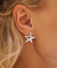 Boucles d'oreilles Étoile - Argent