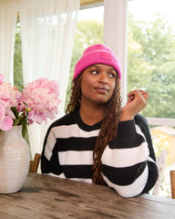 Tuque en tricot - Rose