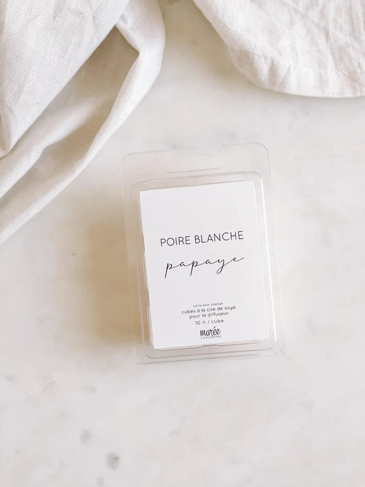 PASTILLES DE CIRE DE SOYA POUR DIFFUSEUR - POIRE BLANCHE PAPAYE