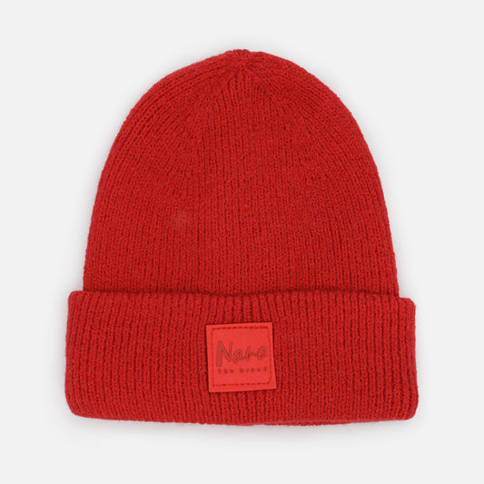 Tuque en tricot - Rouge