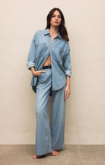 Pantalon en denim doux- Mia