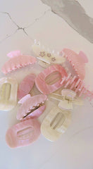 FRENCH BARRETTE - PINK CRUSH