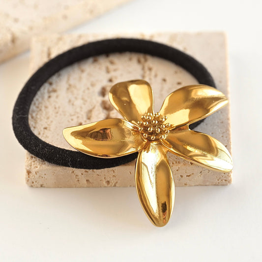 Élastique à cheveux Fleur d'or