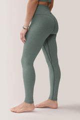 Legging BFF Brossé Taille Haute - Agave