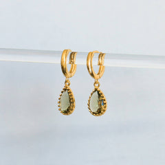 Boucles d'oreilles Dipo - Olive