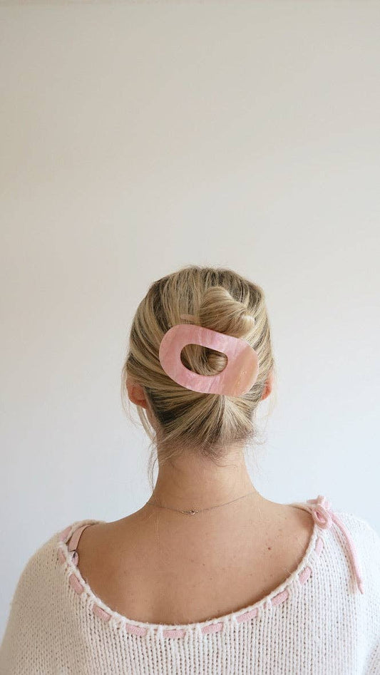 FLAT CLAW CLIP - PINK CRUSH