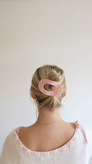 FLAT CLAW CLIP - PINK CRUSH