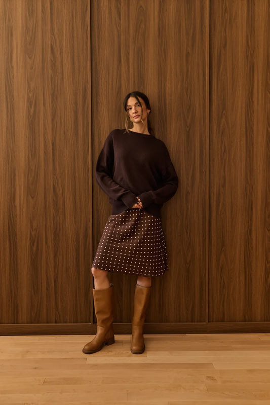 Tricot Tess - Brun