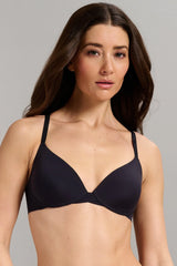 Soutien-gorge à bonnets coussinés No-Show - Noir
