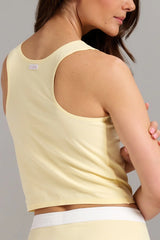 Camisole en coton biologique côtelé - Limonade