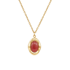 Collier Bordeaux or