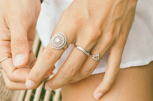 BAGUE BOHO - ARGENT STERLING